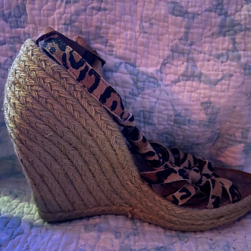 Sam Edelman Brown Black Platform Sandals with Intricate Straps - Picture 2 of 6